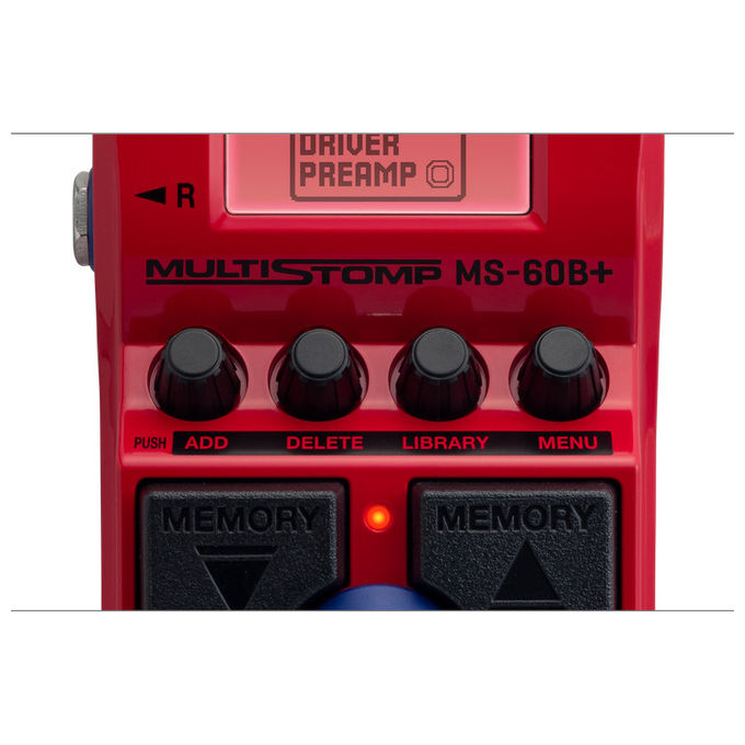 Zoom MS-60B+ Pedale Despressione Rosso Chitarra
