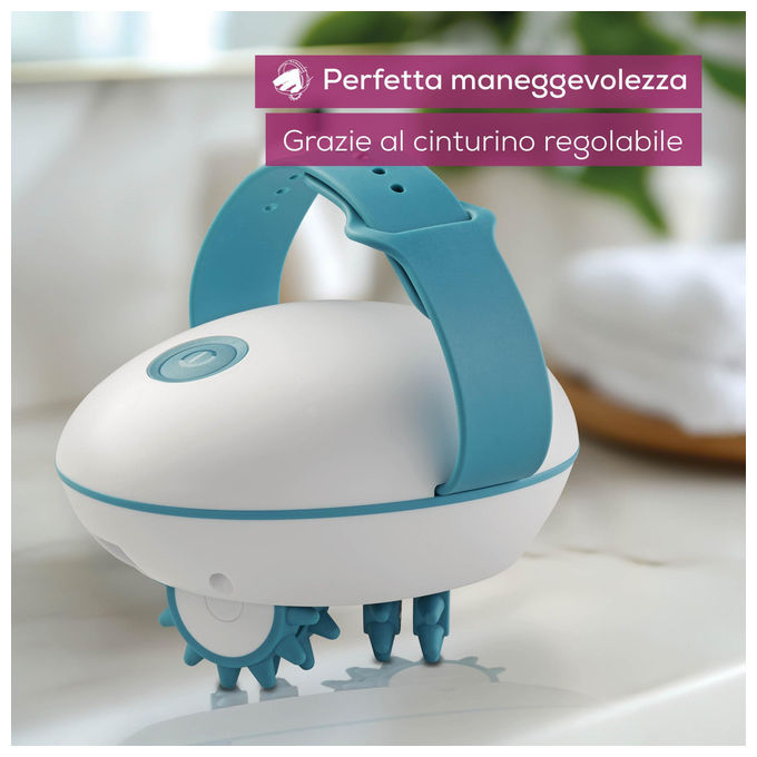 Beurer CM 51 Massaggiatore Anticellulite elettrico 2 livelli di intensita' rotelle rimovibili cinturino regolabile 12 W colore Bianco