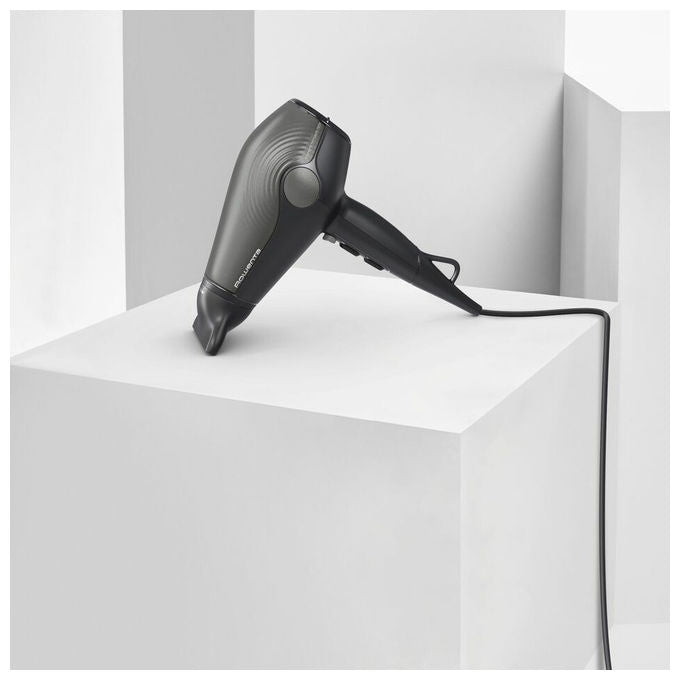 Rowenta CV6430 Ultra Silence Asciugacapelli 1800 W Funzione Ionica 2 Velocita' 3 Temperature Concentratore Diffusore colore Nero