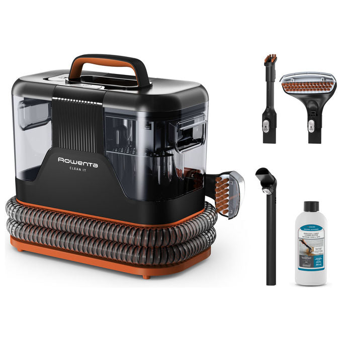 Rowenta IN5011 Clean It Aspirapolvere Lavatappeti Senza Sacchetto 400 W Doppio Serbatoio 1,8 L colore Nero