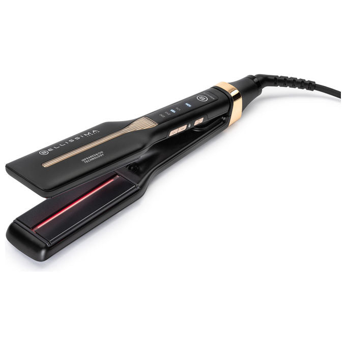 Bellissima 11873 Absolute Piastra per capelli 4XL Infrarossi Ioni Ceramica Cheratina 4 Temperature 170-230°C colore Nero