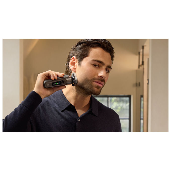 Philips X9002-10 i9000 Rasoio elettrico rotante Wet and Dry SkinIQ 3 testine autonomia 50 min colore Grigio
