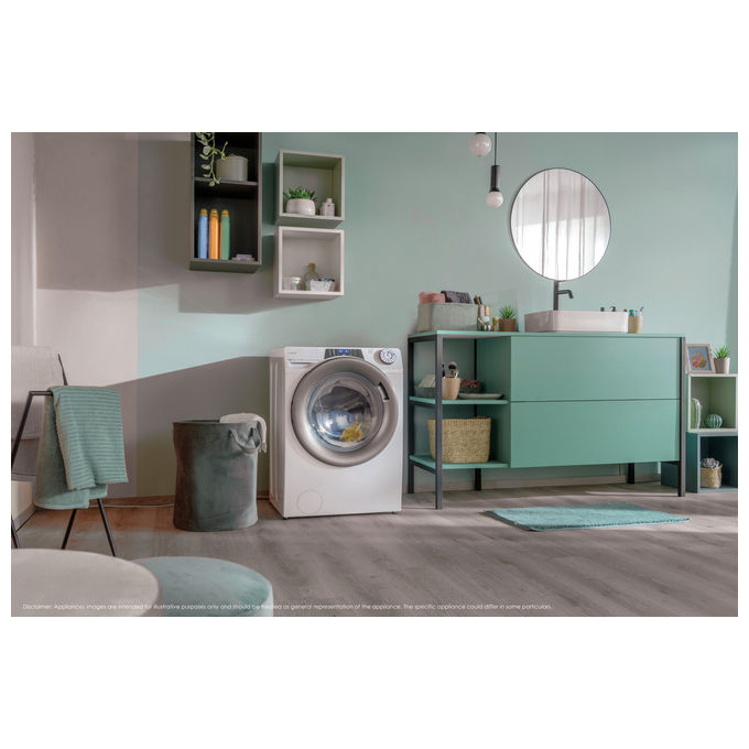 Candy RP486BWMR91S Rapidó PRO Lavatrice Frontale 8 Kg 1400 rpm Classe A Inverter Wi-Fi Vapore (85x60x54 cm) colore Bianco