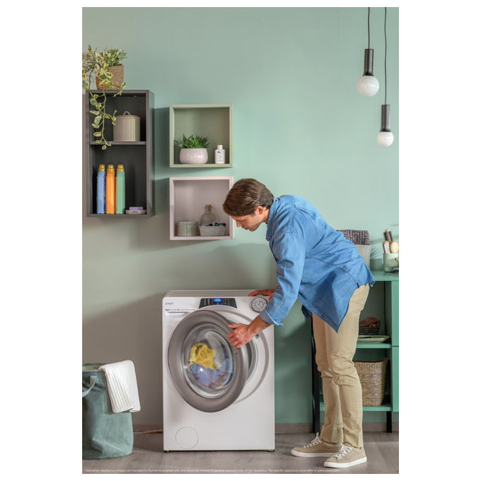 Candy RP486BWMR91S Rapidó PRO Lavatrice Frontale 8 Kg 1400 rpm Classe A Inverter Wi-Fi Vapore (85x60x54 cm) colore Bianco