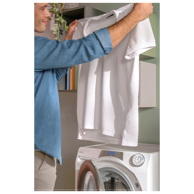 Candy RP486BWMR91S Rapidó PRO Lavatrice Frontale 8 Kg 1400 rpm Classe A Inverter Wi-Fi Vapore (85x60x54 cm) colore Bianco