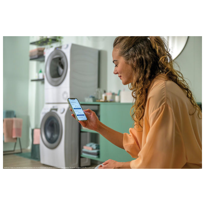 Candy RP486BWMR91S Rapidó PRO Lavatrice Frontale 8 Kg 1400 rpm Classe A Inverter Wi-Fi Vapore (85x60x54 cm) colore Bianco