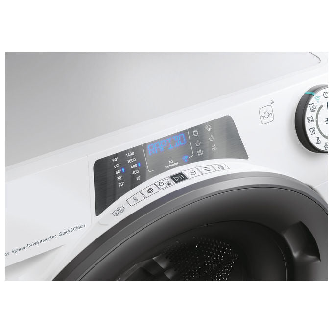 Candy RP486BWMR91S Rapidó PRO Lavatrice Frontale 8 Kg 1400 rpm Classe A Inverter Wi-Fi Vapore (85x60x54 cm) colore Bianco