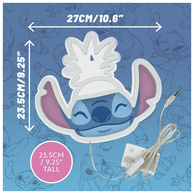 Paladone Lampada Neon LED Ananas Lilo and Stitch