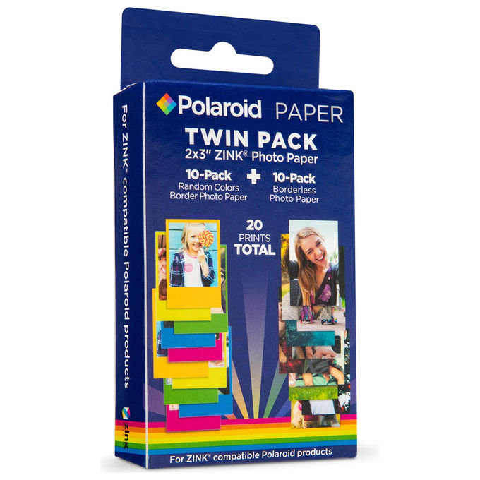 Polaroid Carta Zink 20ff MIX 2x3