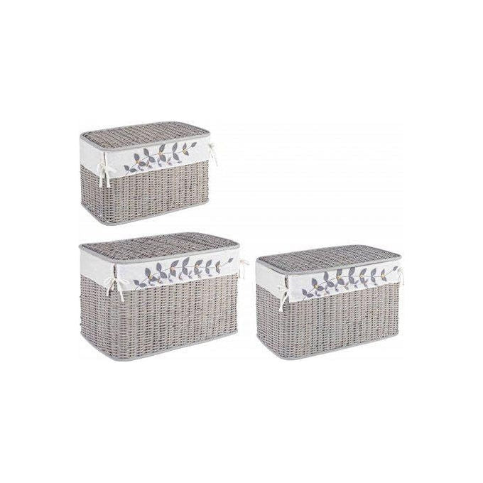 Yes Everyday Set Porta Oggetti Con Coperchio Grigio