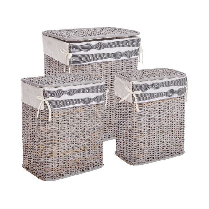 Yes Everyday Cestini Porta Biancheria Grigio Multicolore