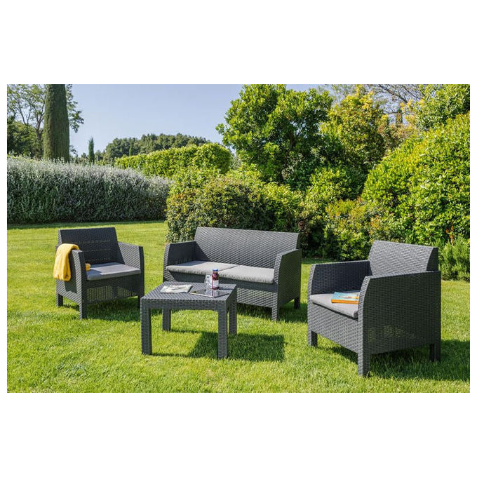Toomax Set Giardino Matilde Antracite 4pz