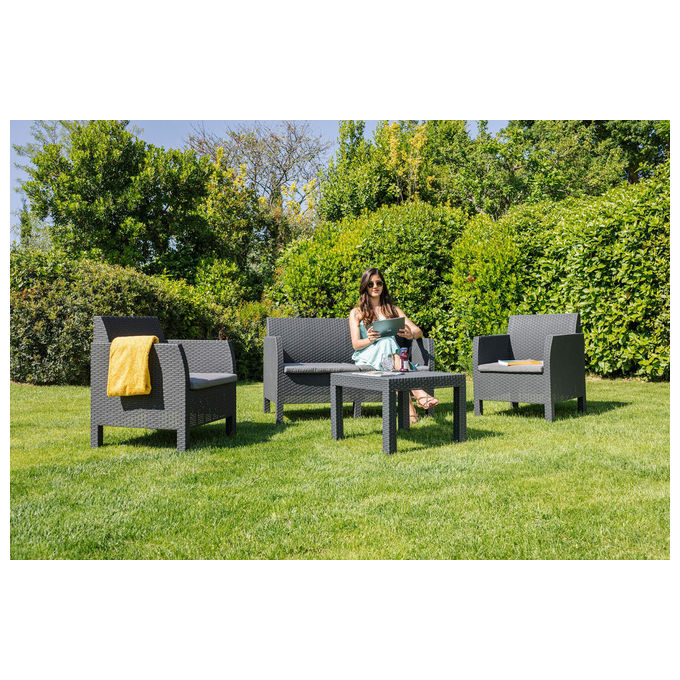 Toomax Set Giardino Matilde Antracite 4pz