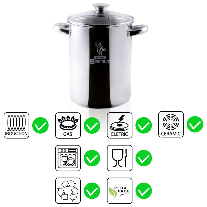 Aeternum Multibollitore 16 cm Acciaio Inox Ceramica