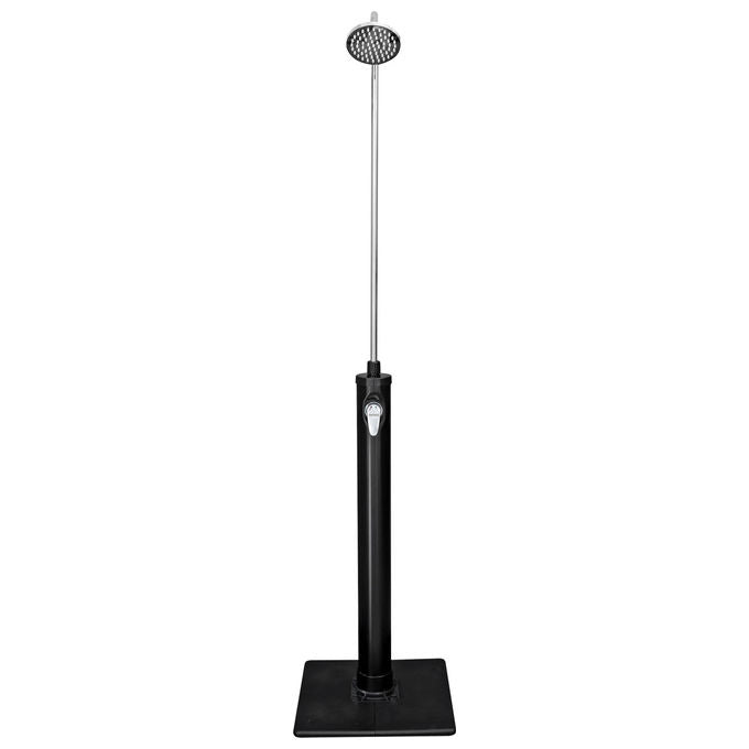 Bestway 58694 SolarFlow Doccia Solare da Giardino 8 L 218 cm base 50x50 cm colore Nero Acciaio Inox