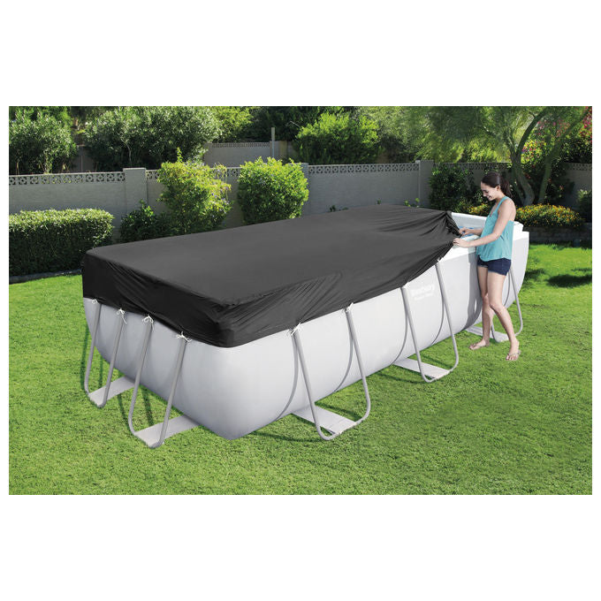 Bestway Copertura di Sicurezza per Piscina Rettangolare 4.12m x 2.01m
