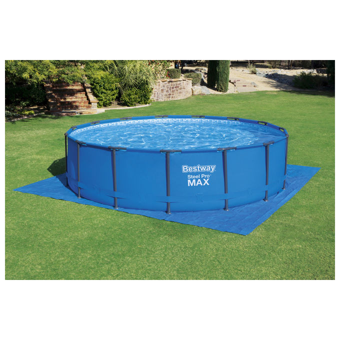 Bestway Telo per Pavimento Blu per Piscina Gonfiabile