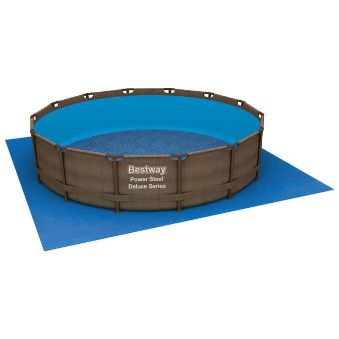 Bestway Telo per Pavimento Blu per Piscina Gonfiabile