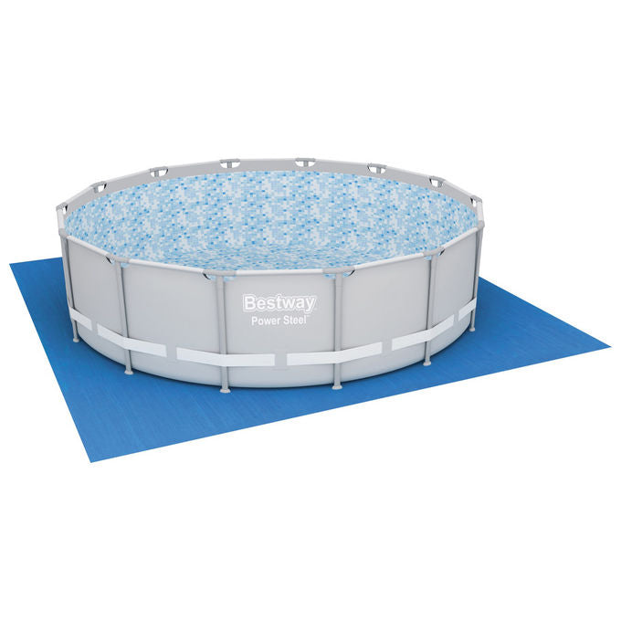 Bestway Telo per Pavimento Blu per Piscina Gonfiabile