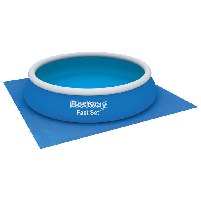 Bestway Telo per Pavimento Blu per Piscina Gonfiabile