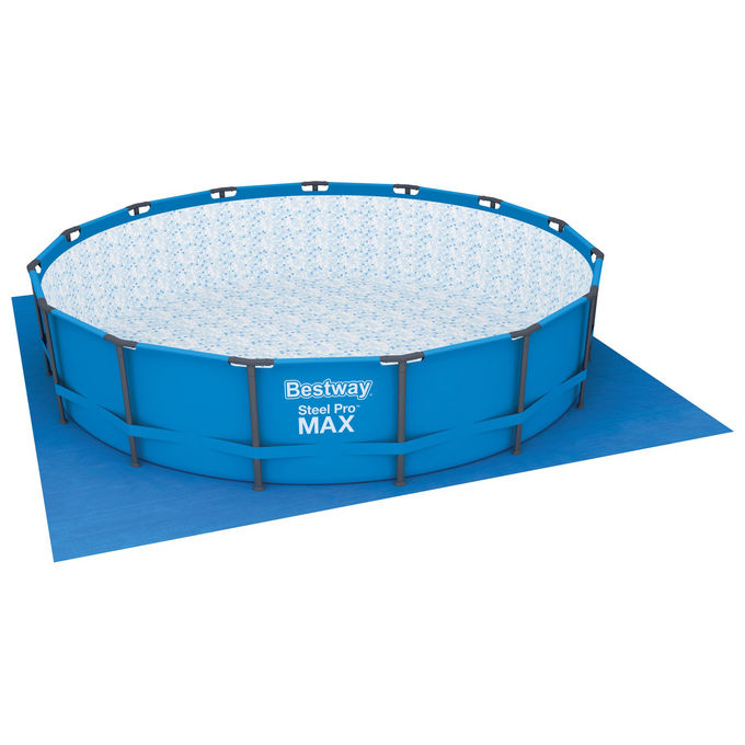 Bestway Telo per Pavimento Blu per Piscina Gonfiabile