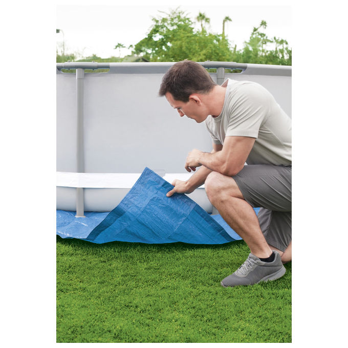 Bestway Telo per Pavimento Blu per Piscina Gonfiabile