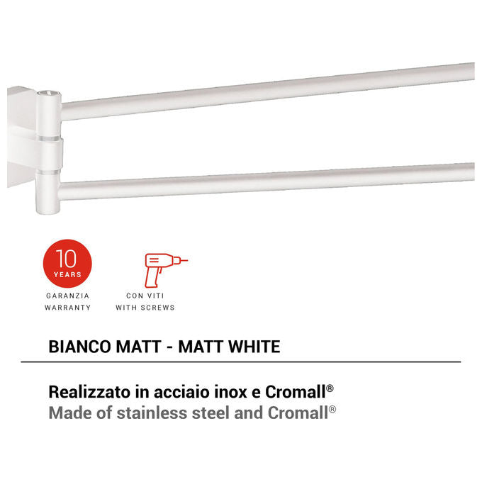 Gedy Portasalviette a Snodo Tonga Bianco Matt