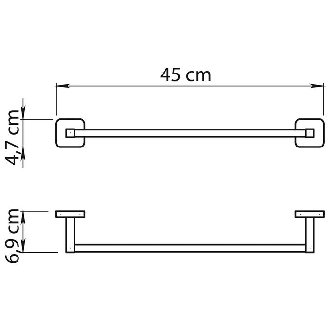 Gedy Portasalviette Tonga Bianco Matt 45 cm