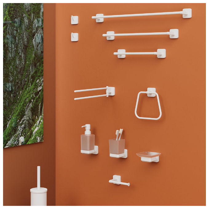 Gedy Portasalviette Tonga Bianco Matt 45 cm