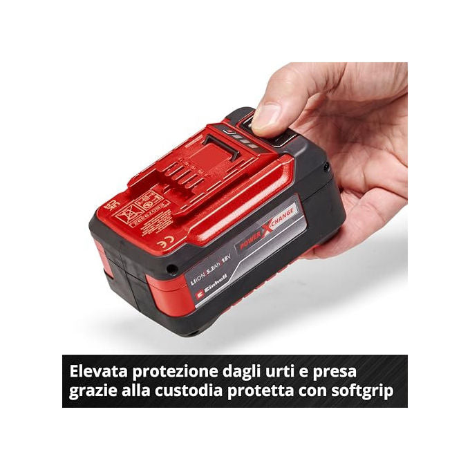 Einhell Batteria 5,2 Ah e Ricarica Power X-Change Starter KIT_