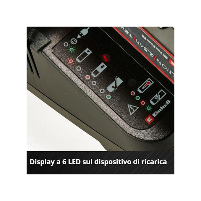 Einhell Batteria 5,2 Ah e Ricarica Power X-Change Starter KIT_