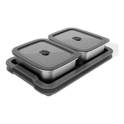 Weber Contenitore Rettangolare Nero Acciaio Inox