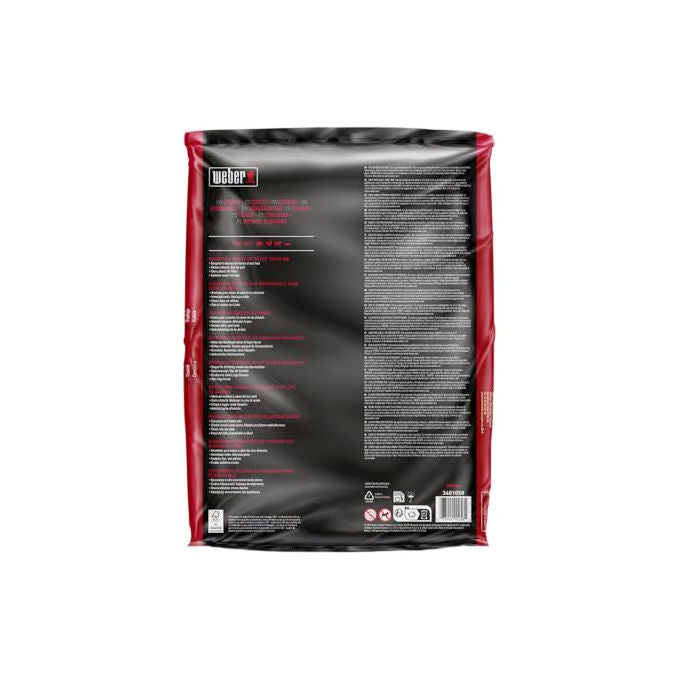 Weber 3401050 Pellet Legno Ciliegio 100% Naturale FSC Aroma Fruttato Dolce Affumicato 8 Kg colore Rosso