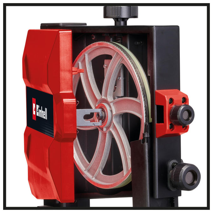 Einhell TC-SB 200-1 Sega a nastro 250W altezza taglio 80cm tavolo inclinabile 45° cambio lama senza attrezzi colore Grigio Rosso