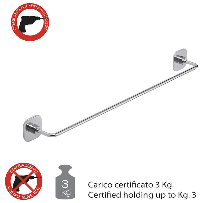 Gedy G-Teide Porta Asciugamani in Acciaio Inox Cromato