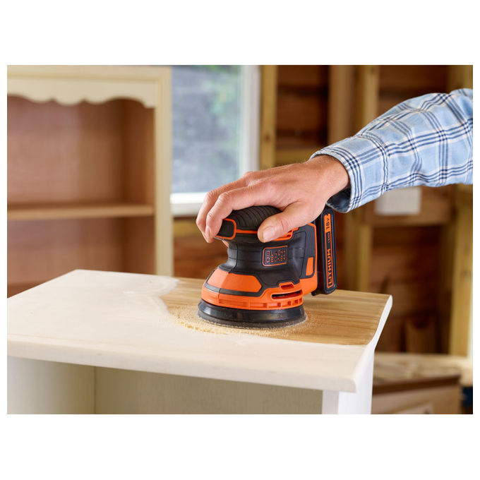 Black and Decker Levigatrice Orbitale 18V Cordless