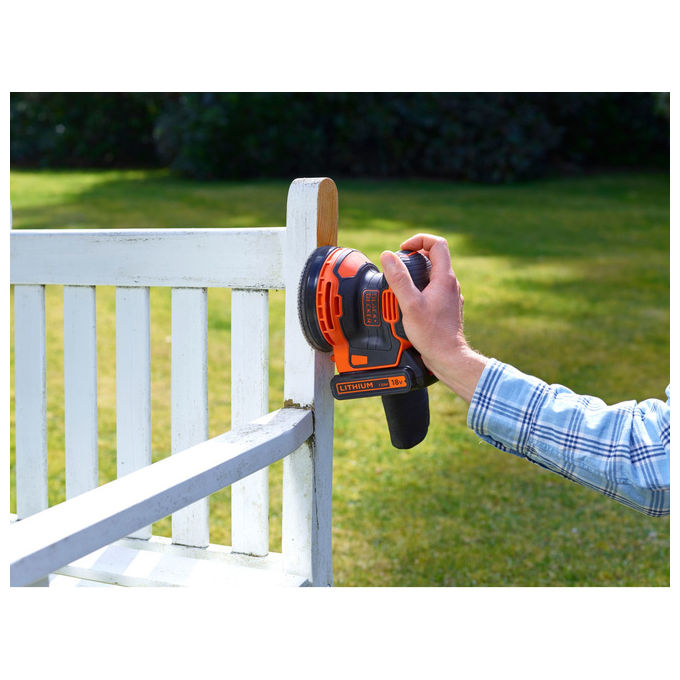 Black and Decker Levigatrice Orbitale 18V Cordless