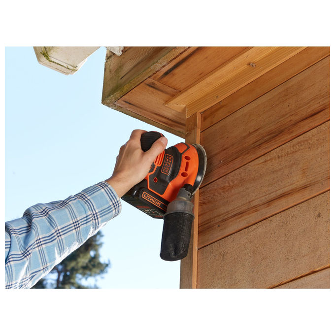 Black and Decker Levigatrice Orbitale 18V Cordless