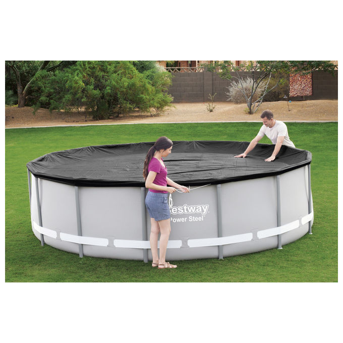 Bestway Copertura di Sicurezza per Piscina Rotonda 4.27 m