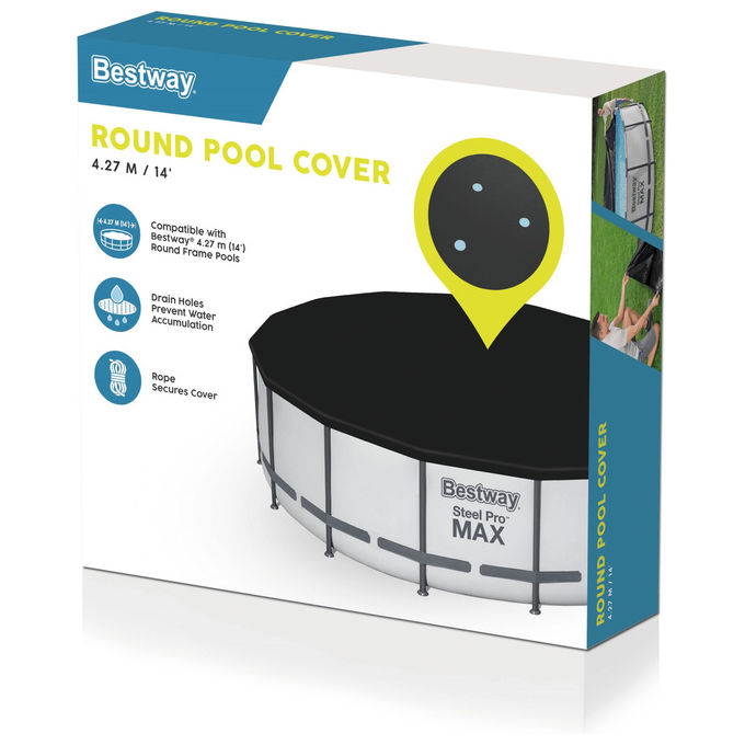 Bestway Copertura di Sicurezza per Piscina Rotonda 4.27 m