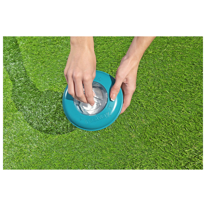 Bestway 58769 Dosatore Galleggiante Cloro e Bromo per Piscina fino a 3 pastiglie 16 cm colore Bianco Blu