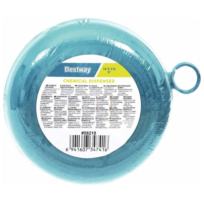 Bestway Erogatore di Cloro Blu e Bianco 124 mm