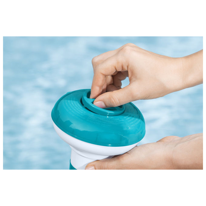 Bestway Erogatore di Cloro Blu e Bianco 124 mm