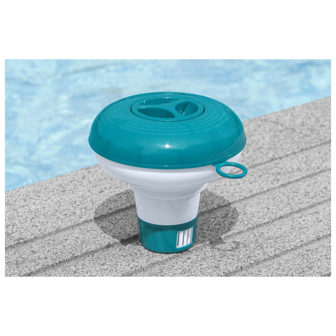Bestway Erogatore di Cloro Blu e Bianco 124 mm