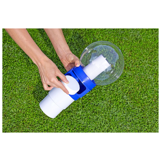 Bestway 58699 SolarSphere Erogatore di Cloro LED Solare 6 Pastiglie max 7,6 cm