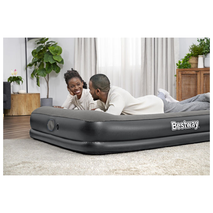 Bestway Doppio Materasso Queen Rettangolo con Pompa Integrata