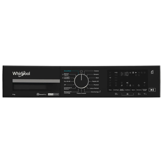 Whirlpool WPM 911W ADS IT Lavatrice Carica Frontale 9 Kg Vapore WiFi Bianco