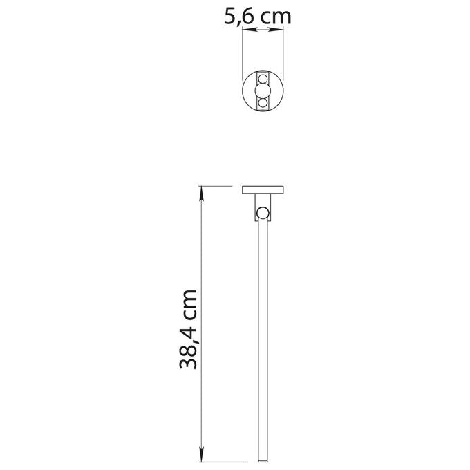 GEDY Portasciugamani Doppio Snodato Felce Plus Cromo