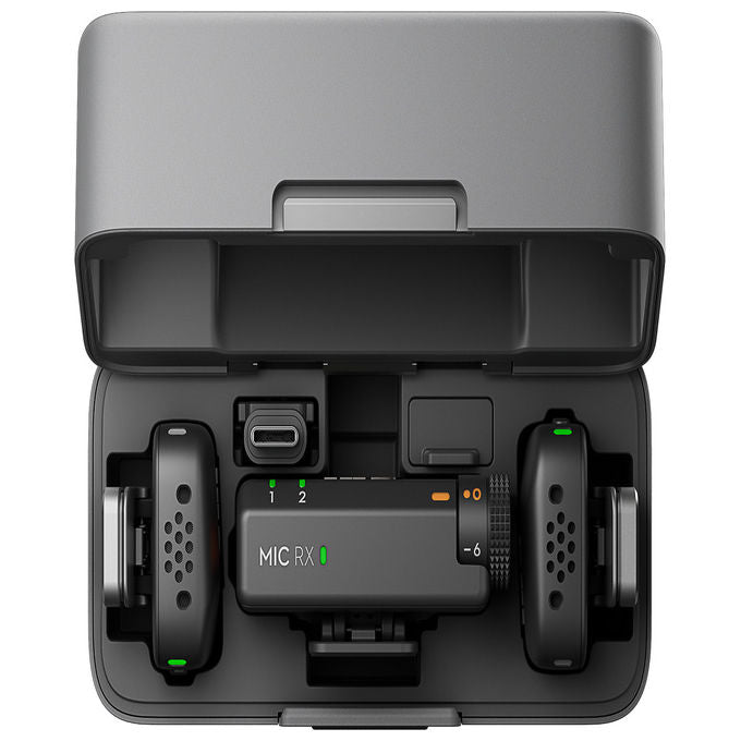 DJI CP.RN.00000433.01 Mic Mini Sistema Audio Wireless Omnidirezionale 2 TX 1 RX Bluetooth 400 m Custodia di Ricarica