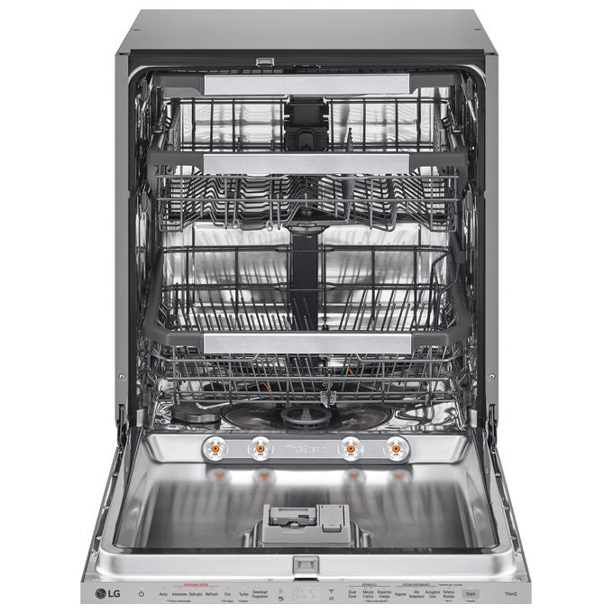 LG DB597TXS Serie 5 Lavastoviglie Incasso 14 coperti Classe A 43 dB QuadWash TrueSteam Wi-Fi (82x60x55 cm) colore Noble Steel